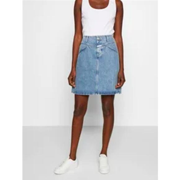 CLOSED Ibbie Dark Gray Denim Skirt- 28 MSRP $250 - Picture 9 of 16